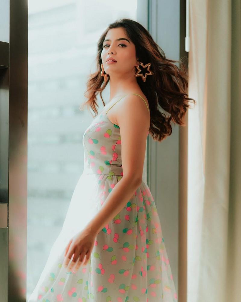 Amritha Aiyer Looking Awesome In Floral Dress