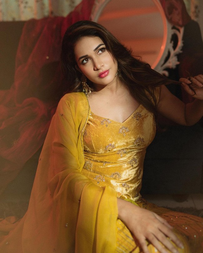 Lavanya Tripathi Latest Photoshoot in Yellow Dress