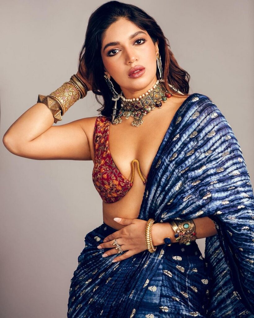 Bhumi Pednekar Looking Sexy In Saree Telugu Rajyam Photos 0992