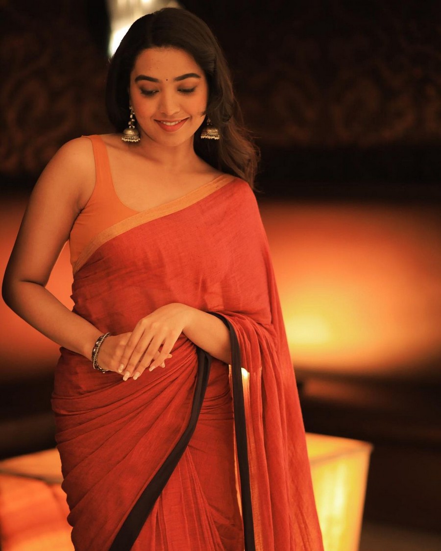 Shivathmika Rajashekar Looking Awesome in Saree