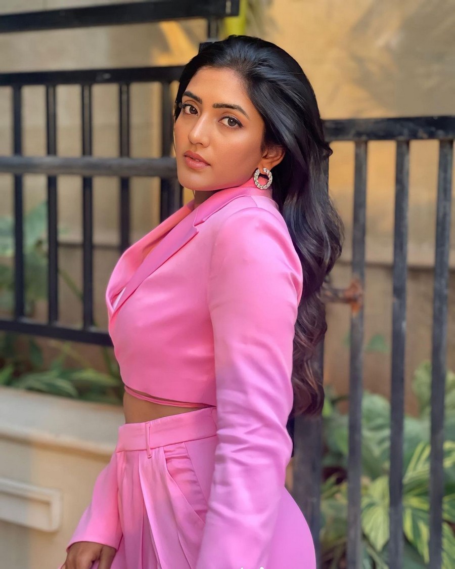 Eesha Rebba Mesmerising Cliks in Pink Outfit