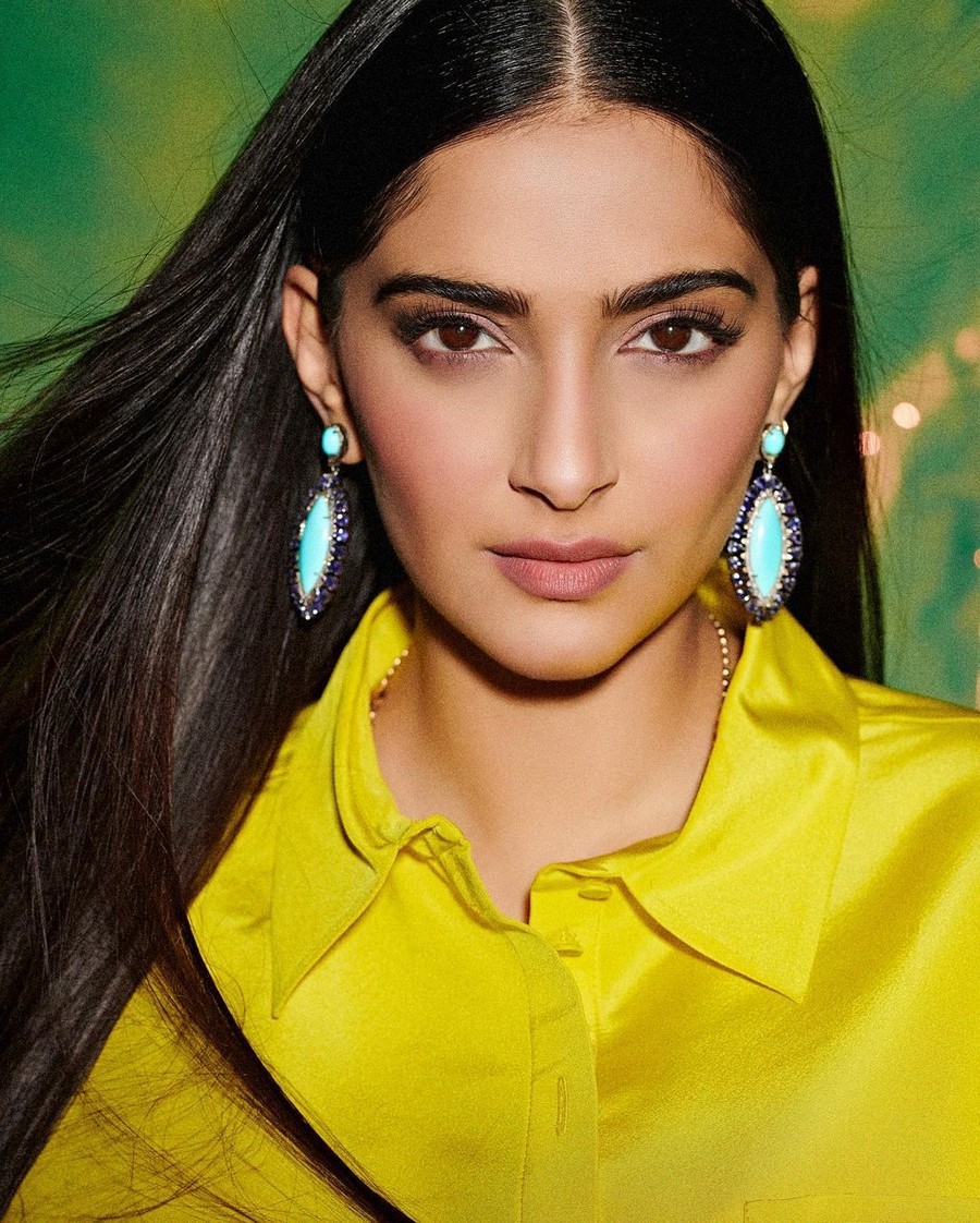 Sonam Kapoor Looking Gorgeous in Yellow Outfit