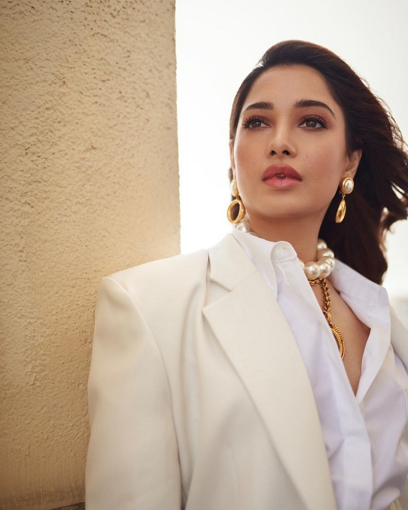 Tamannaah Bhatia Adorable Looks in White Outfit