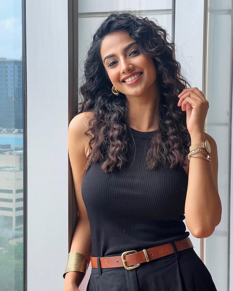 Meenakshii Chaudhary Adorable Clicks in Black Outfit