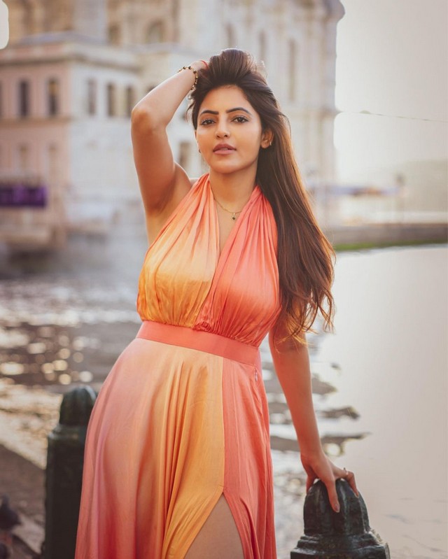 Athulyaa Ravi Hottest Stills in Orange Outfit