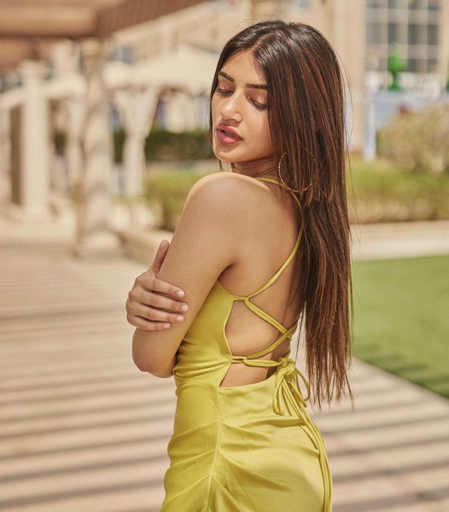 Sreeleela Looking Stylish in Yellow Outfit