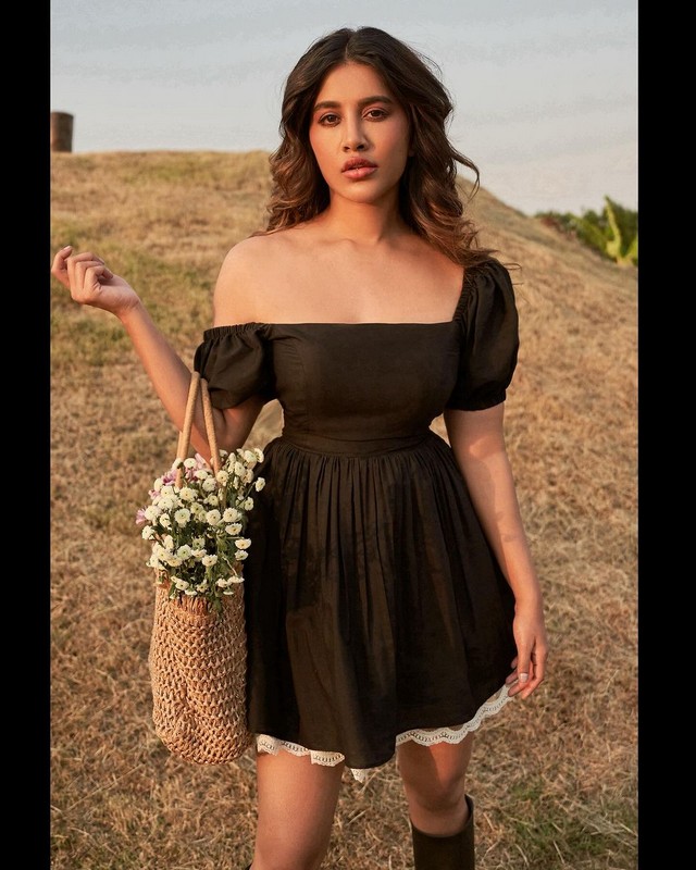 Nabha Natesh Looks Awesome in Black Dress