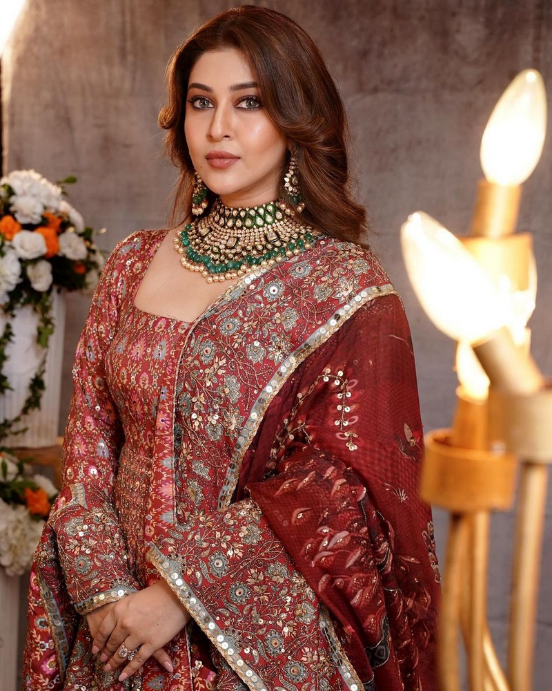 Sonarika Bhadoria Looks Gorgeous in Designer Outfit