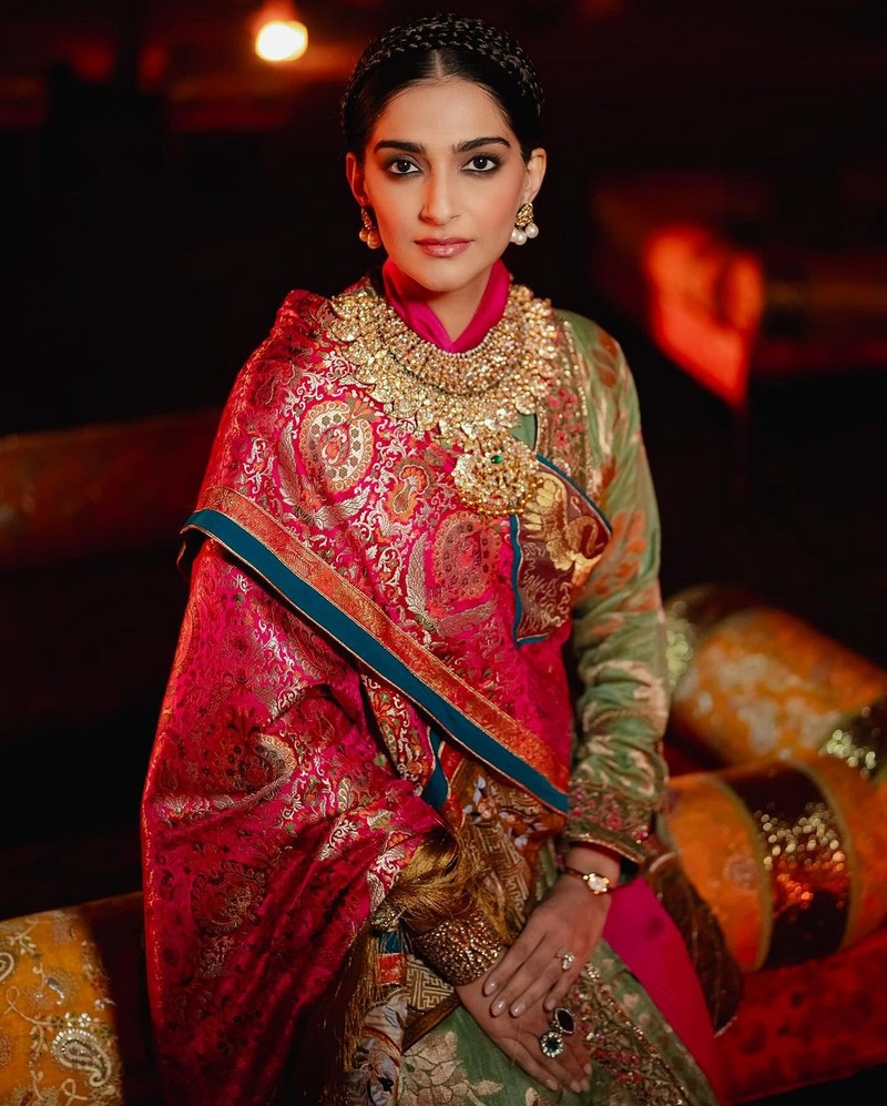 Sonam Kapoor Latest Clicks in Ethnic Wear
