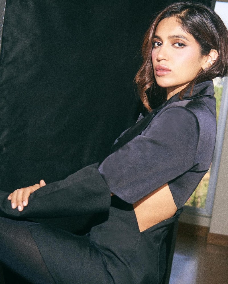 Bhumi Pednekar Looks Awesome in Black Outfit