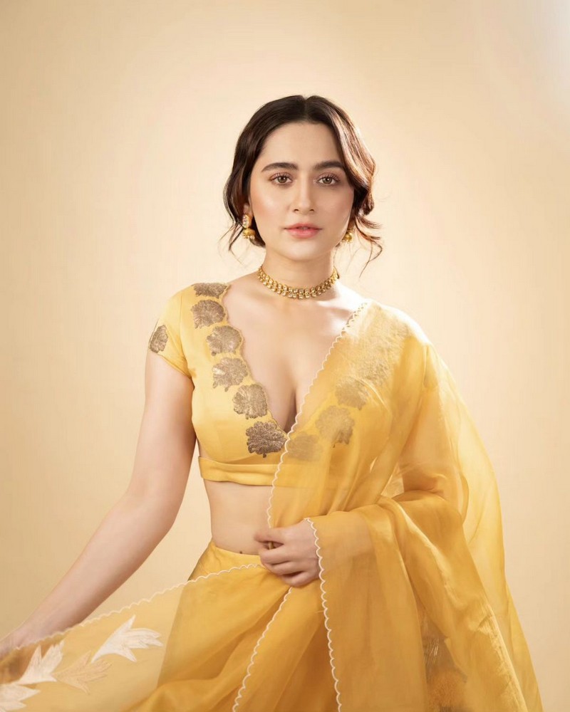 Sanjeeda Shaikh Looks Beautiful in Yellow Dress